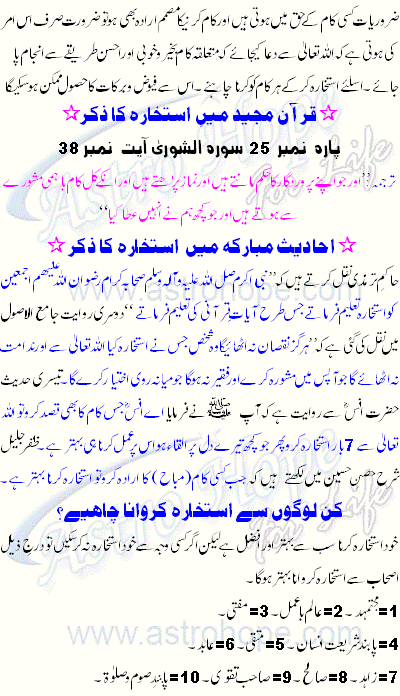 Istikhara Article