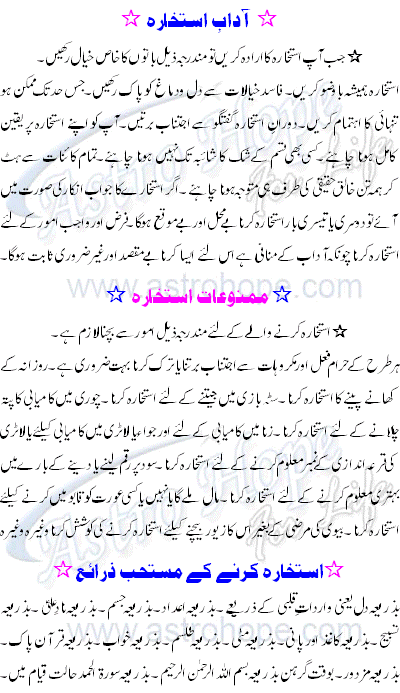 Istikhara Article